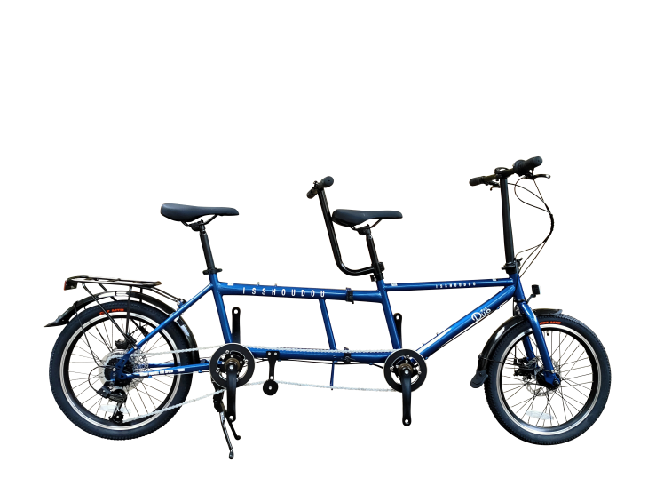 タンデム自転車 一勝堂 TD001　二人で共有する体験！折り畳めるタンデム自転車Duo