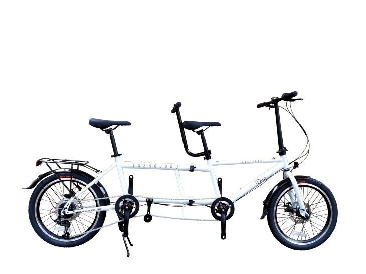 タンデム自転車 一勝堂 TD001　二人で共有する体験！折り畳めるタンデム自転車Duo