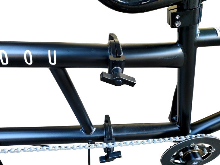 タンデム自転車 一勝堂 TD001　二人で共有する体験！折り畳めるタンデム自転車Duo