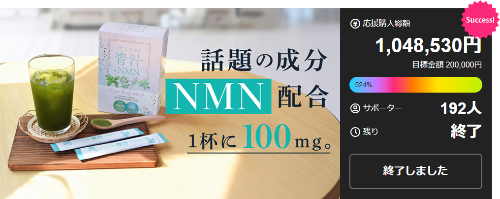 ケミファの青汁＋NMN　２箱セット　（通常価格から20％OFF）