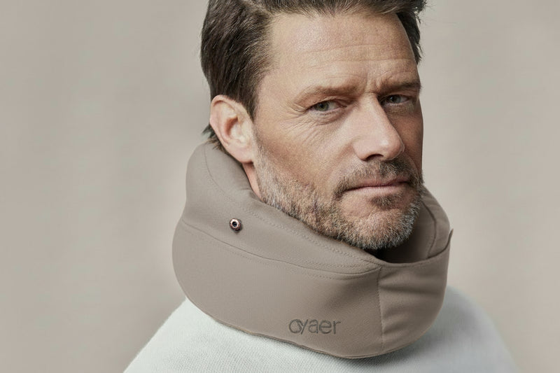 スウェーデン発ネックピロー【Ovaer】Creamy Coffee