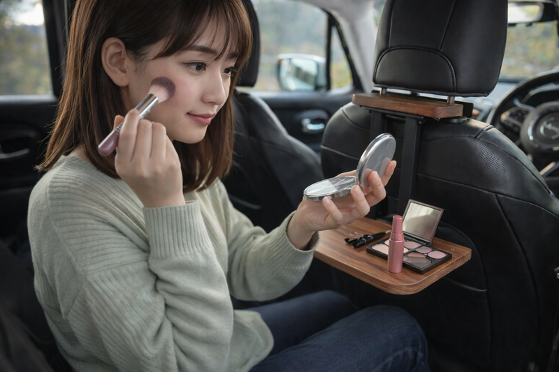 もう、誰にも見られない！自分だけの隠れ家。移動できる書斎｜後部座席