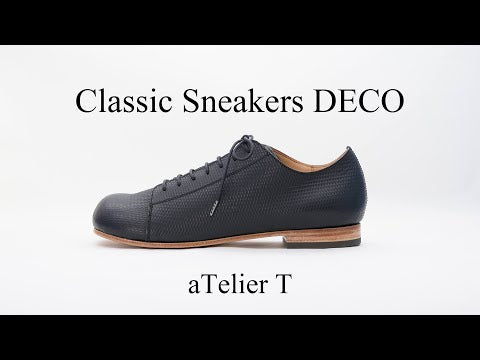 Classic Sneakers DECO　フレッシュブラック　レザーソールタイプ