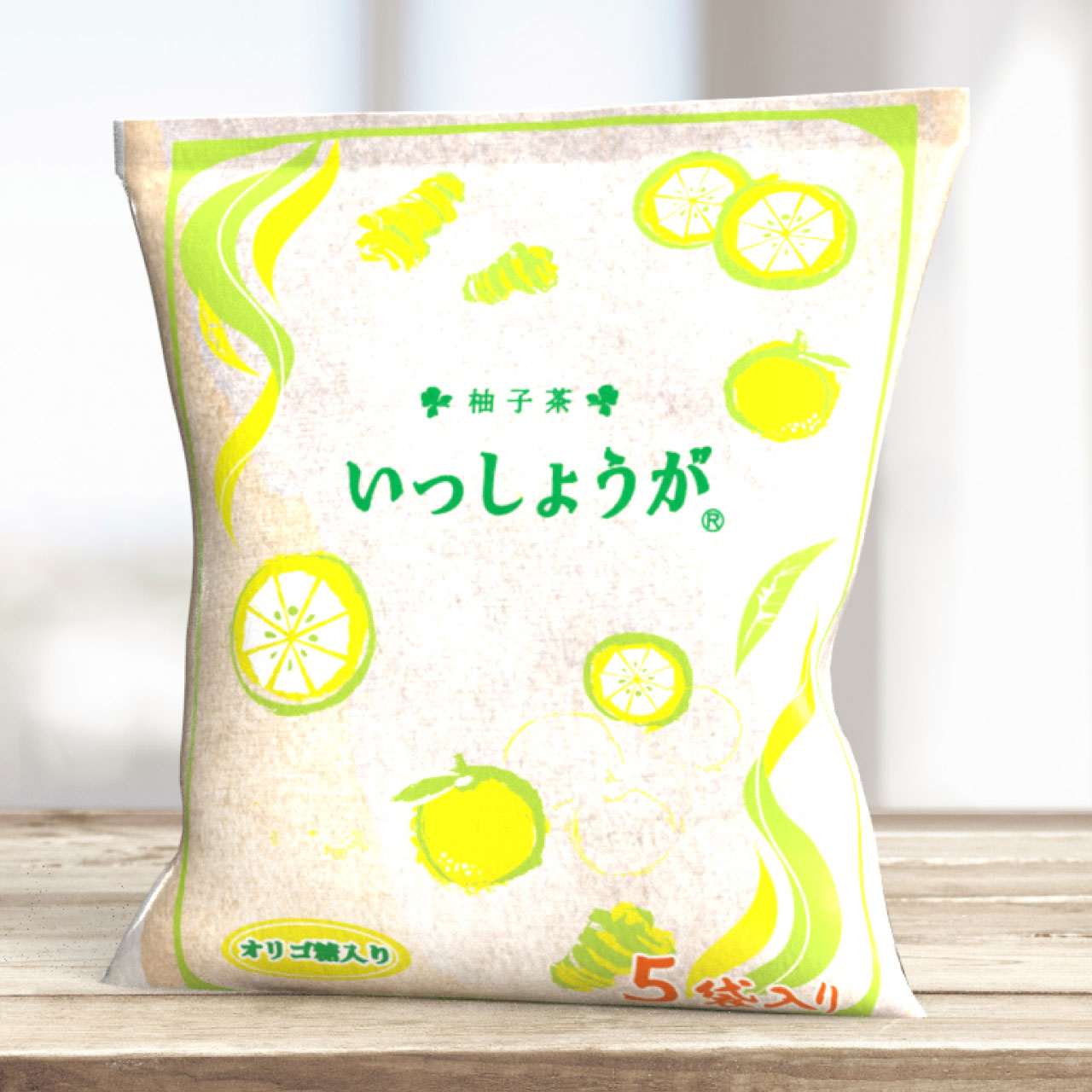 いっしょうが柚子生姜湯　1袋（18g×5袋）紙袋タイプ