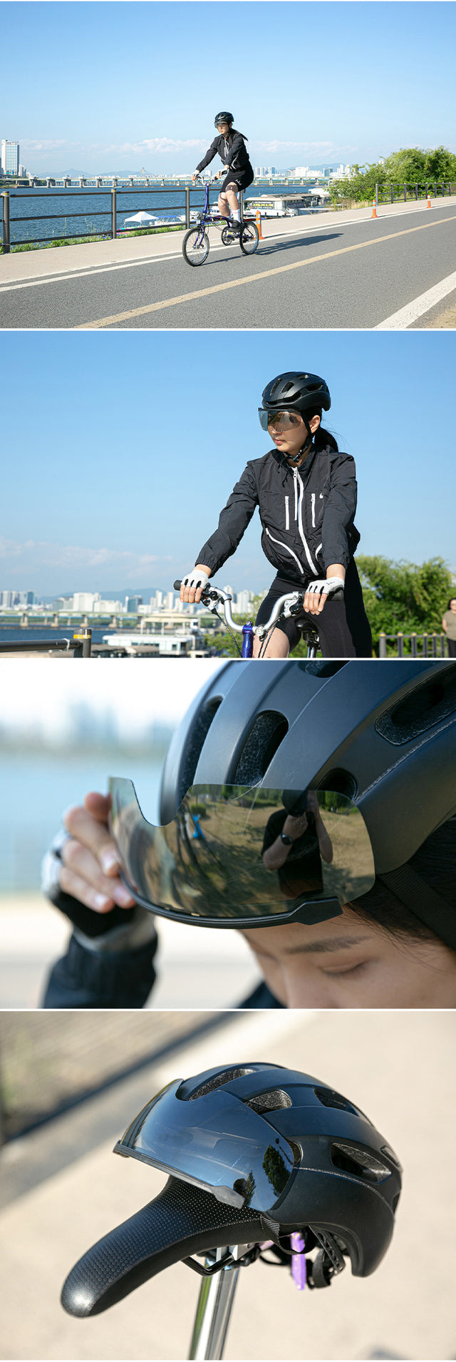 ヘルメット取付型スポーツゴーグル X大人用フレームブラック