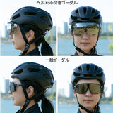 ヘルメット取付型スポーツゴーグル X大人用フレームブラック