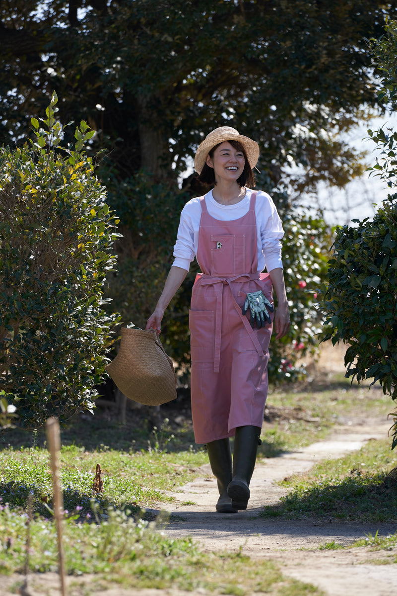 Utility apron  Free size / Coral pink