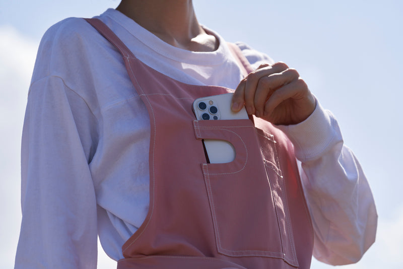 Utility apron  Free size / Coral pink