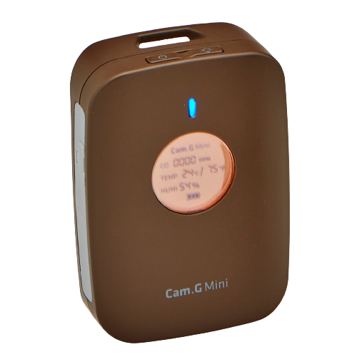 Cam.G Mini ポータブル 一酸化炭素警報 ブラウン
