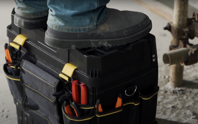 VEVOR ローリングツールバッグ 20インチ 17ポケット ホイール付きツールバッグ 伸縮ハンドル付きツールボックス 耐荷重195ポンド  庭の電気工事士のツー