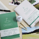 ゴルフノート2冊（グリーン１冊＋ホワイト１冊）