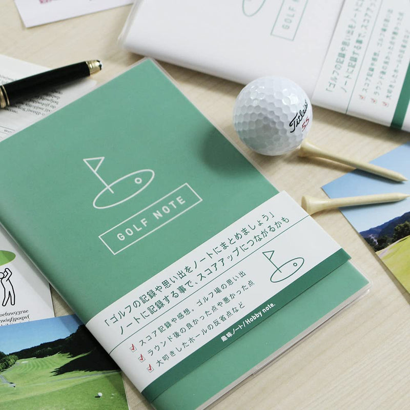 【5％OFF】ゴルフノート４冊（グリーン２冊＋ホワイト２冊）