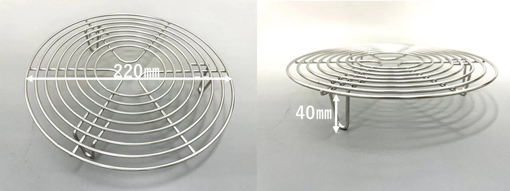 極太ステンレス焼網 囲炉裏本舗 キャンプ用軽量囲炉裏鍋用 蒸し網