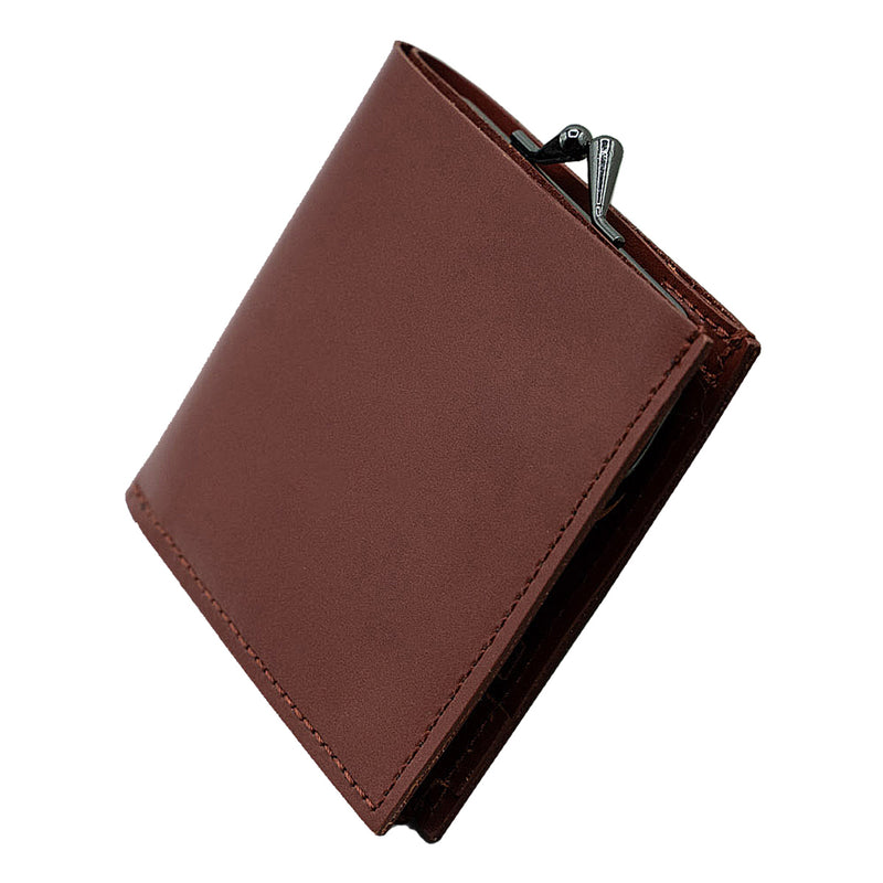 超薄1cmに全部IN~発明家のほんとに最後の財布【FINALE2】レッドブラウン