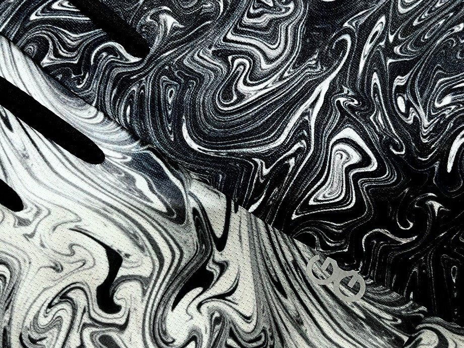 ［P.O.GLOVES］graphic 2.0：marble-black