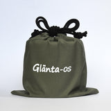 Glänta-os「こんろ／焚き火台 ソロ」セット　帆布バッグ「KATA+」付き