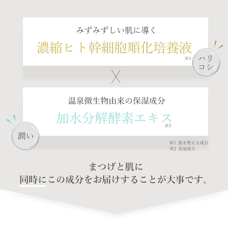 「自宅ケアをサロン級に」Vedite まつげ美容液加 "水分解酵母コラーゲン+濃縮ヒト幹細胞配合 "