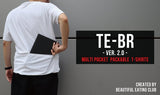 究極の手ぶらTシャツ　「TE-BR ver.2.0」 　ホワイト_Sサイズ