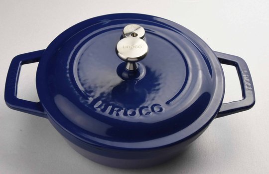 リロコ鋳物ホーロー鍋　20センチ　ブルー