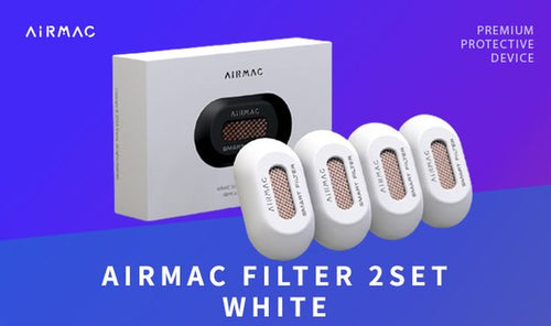 【ホワイト2セット】AiRMAC MASK用 エアフィルター