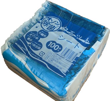 オゾンで除菌　ウエットシート（衛生的な個包装）　100枚　×　２袋