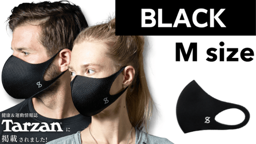 【BLACK／Ｍサイズ】HYBRID FACECOVER MASK