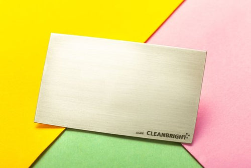 三菱マテリアル社のクリーンブライトで作ったオリジナル名刺サイズカード