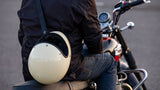 【SLING_ネイビー】バイクのヘルメット専用ショルダーストラップ
