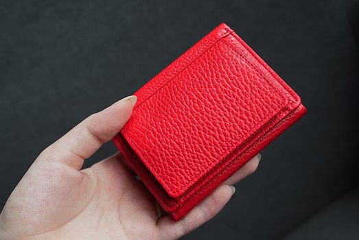 二宮五郎商店の別製ミニ財布　レッド