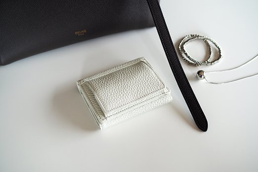 二宮五郎商店の別製ミニ財布　ホワイト