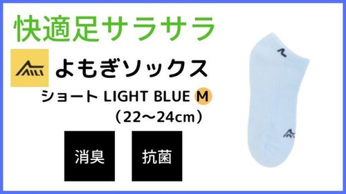 AILI よもぎソックス　ショート LIGHT BLUE M　22-24cm