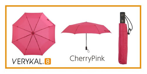 らくらくワンタッチ折りたたみ傘『VERYKAL8』CherryPink