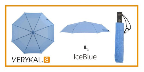 らくらくワンタッチ折りたたみ傘『VERYKAL8』IceBlue