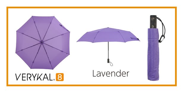 らくらくワンタッチ折りたたみ傘『VERYKAL8』Lavender