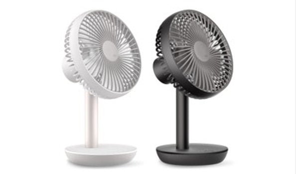 LUMENAコードレス扇風機２台セット(カラー：ホワイト＆ブラック）