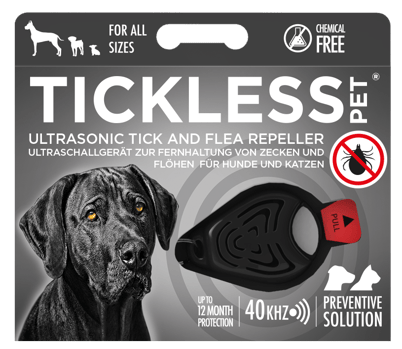 【ブラック】TICKLESS (チックレス) ～ダニ&ノミから愛犬・愛猫を安全に守ろう ～
