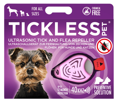 【ピンク(パープル)】TICKLESS (チックレス) ～ダニ&ノミから愛犬・愛猫を安全に守ろう ～