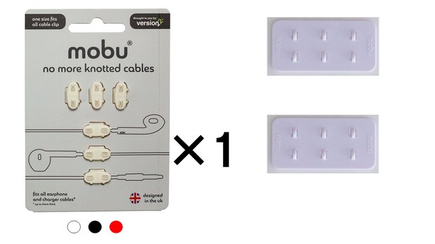 Mobu 白x1パック(6個入り）と Mobuコネクト 2枚入り