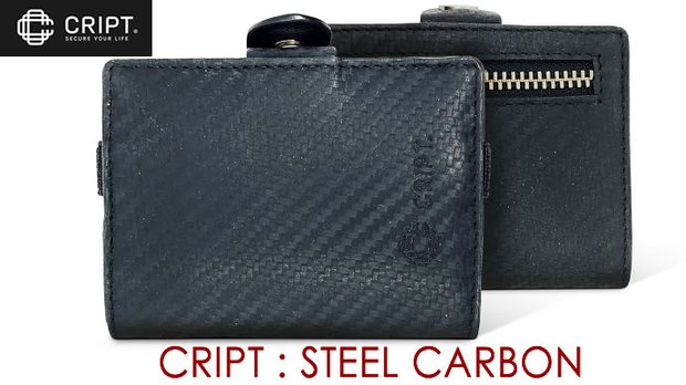 『財布を超えた財布CRIPT』STEEL CARBON