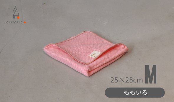 【 ももいろ 】クムコ 6重織ガーゼ ハンカチ