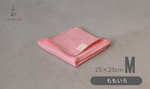 【 ももいろ 】クムコ 6重織ガーゼ ハンカチ