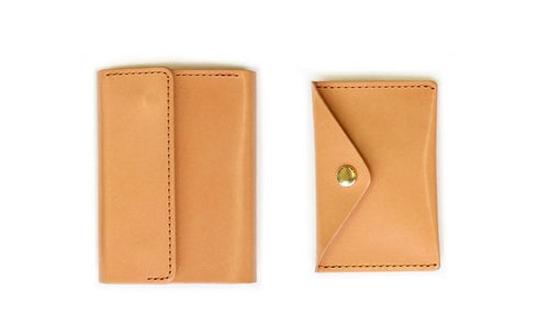 【ベージュ】コインケースが取り出せる 小さい財布の最終形。real works KIYO